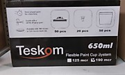 Система приготовления красок TECCUP190/650 PPS пластиковый стакан, набор, 190мкр, 650мл TESKOM (50шт/кор)