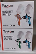 Краскопульты в ассортименте TESKOM 1,4 (1,8, 1,3) дюза, анодированные